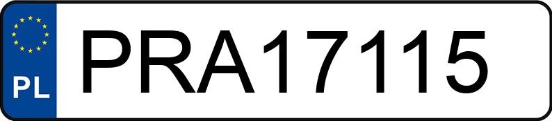 Numer rejestracyjny PRA 17115 posiada BMW 520D - PRA17115