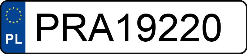 Numer rejestracyjny PRA 19220 posiada FORD FOCUS - PRA19220