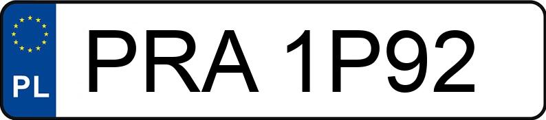 Numer rejestracyjny PRA 1P92 posiada VOLKSWAGEN PASSAT - PRA1P92 Numer rejestracyjny PRA 1P92 posiada VOLKSWAGEN PASSAT - PRA1P92