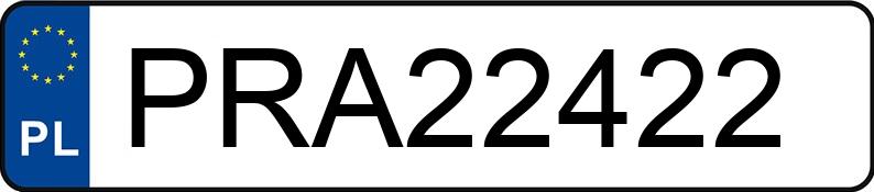 Numer rejestracyjny PRA 22422 posiada MERCEDES-BENZ CLS 320 CDI - PRA22422 Numer rejestracyjny PRA 22422 posiada MERCEDES-BENZ CLS 320 CDI - PRA22422