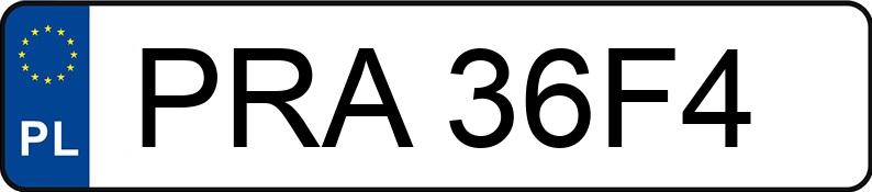 Numer rejestracyjny PRA 36F4 posiada BMW 316D - PRA36F4