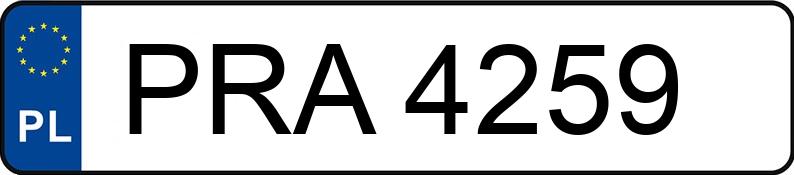 Numer rejestracyjny PRA 4259 posiada Romet Komar - PRA4259