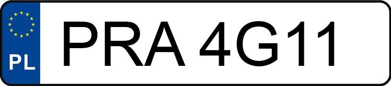 Numer rejestracyjny PRA 4G11 posiada AUDI A4 Avant 1.9 TDi Kat. MR`00 E3 8E A4 Avant 1.9 TDi Kat. MR`00 E3 8E - PRA4G11