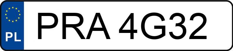 Numer rejestracyjny PRA 4G32 posiada FORD FIESTA - PRA4G32