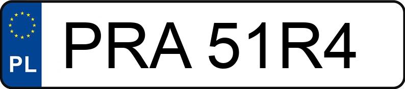 Numer rejestracyjny PRA 51R4 posiada ALFA ROMEO 166 2.4 JTD MR`04 E3 936 Distinctive - PRA51R4