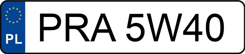 Numer rejestracyjny PRA 5W40 posiada POLSKI FIAT 125P - PRA5W40