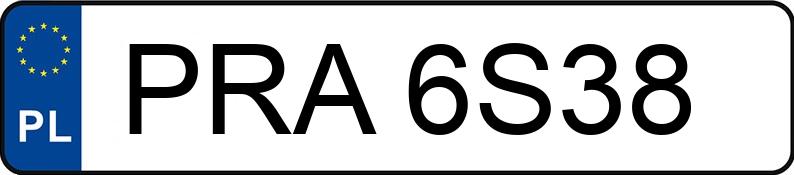 Numer rejestracyjny PRA 6S38 posiada VOLKSWAGEN PASSAT 1.9 TDI - PRA6S38