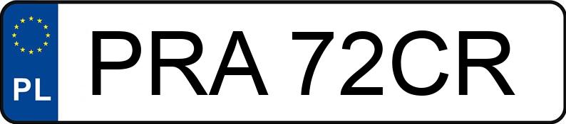 Numer rejestracyjny PRA 72CR posiada FORD FUSION 1.4 - PRA72CR Numer rejestracyjny PRA 72CR posiada FORD FUSION 1.4 - PRA72CR