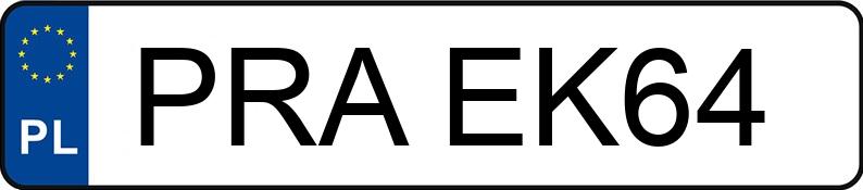 Numer rejestracyjny PRA EK64 posiada FIAT MAREA - PRAEK64