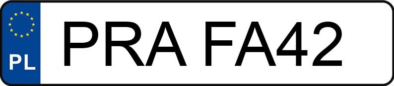 Numer rejestracyjny PRA FA42 posiada ALFA ROMEO 166 2.4 JTD MR`98 936 166 2.4 JTD MR`98 936 - PRAFA42