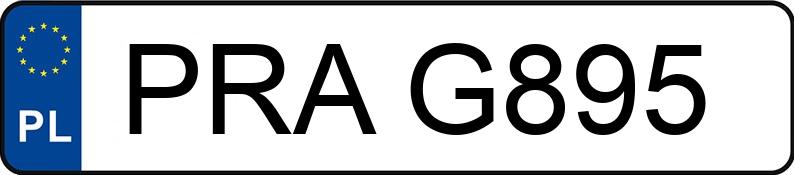 Numer rejestracyjny PRA G895 posiada FORD FIESTA 1.1 - PRAG895