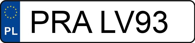 Numer rejestracyjny PRA LV93 posiada FORD Focus 1.6 Kat. MR`98 Trend - PRALV93