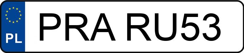 Numer rejestracyjny PRA RU53 posiada BMW 530 D - PRARU53 Numer rejestracyjny PRA RU53 posiada BMW 530 D - PRARU53