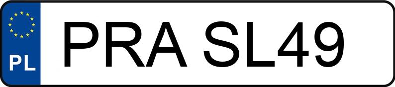 Numer rejestracyjny PRA SL49 posiada PEUGEOT 207 1.4 KAT - PRASL49