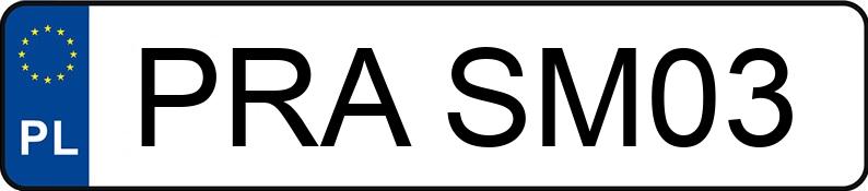 Numer rejestracyjny PRA SM03 posiada RENAULT Clio 1.4 Kat. MR`91 Baccara Aut. - PRASM03