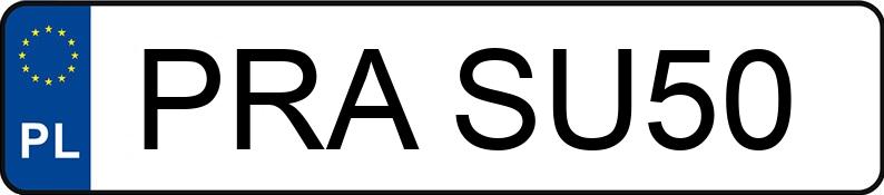 Numer rejestracyjny PRA SU50 posiada DAEWOO / FSO Matiz 0.8 Kat. MR`98 S - PRASU50