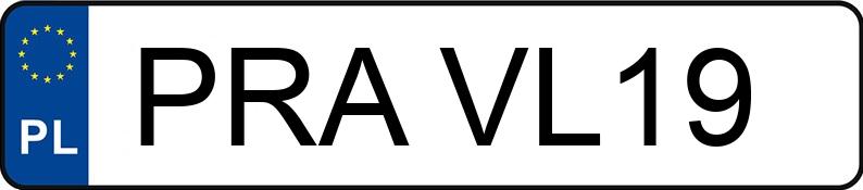 Numer rejestracyjny PRA VL19 posiada SEAT IBIZA - PRAVL19