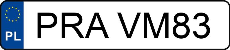 Numer rejestracyjny PRA VM83 posiada BMW 328i Coupe Kat. MR`99 E46 Ci - PRAVM83