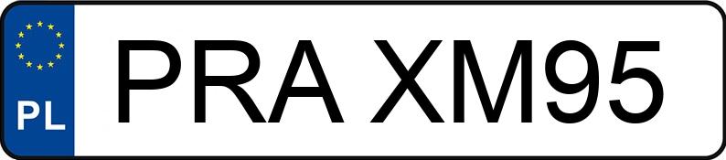 Die Registrierungsnummer PRA XM95 hat FORD Focus 1.6 MR`02 E3 100 - PRAXM95