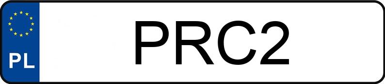 Numer rejestracyjny PRC 2 posiada VOLKSWAGEN BONITO - PRC2