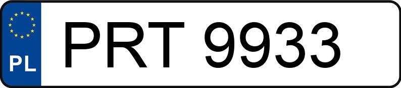 Numer rejestracyjny PRT 9933 posiada OPEL CALIBRA - PRT9933