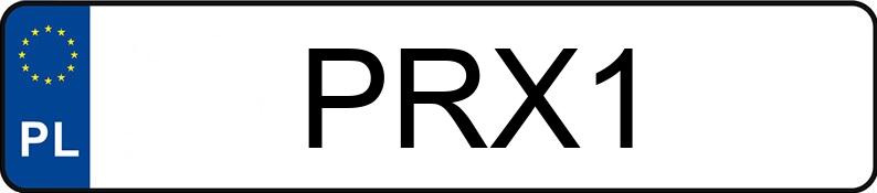 El número de registro PRX 1 tiene LINCOLN MKC - PRX1
