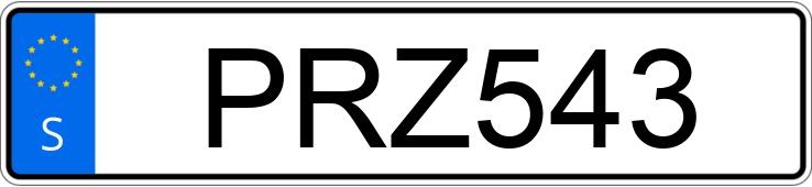 Die Registrierungsnummer PRZ543 hat Porsche 911