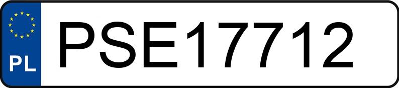 Numer rejestracyjny PSE 17712 posiada CITROEN Saxo 1.4 Kat. SX - PSE17712 Numer rejestracyjny PSE 17712 posiada CITROEN Saxo 1.4 Kat. SX - PSE17712