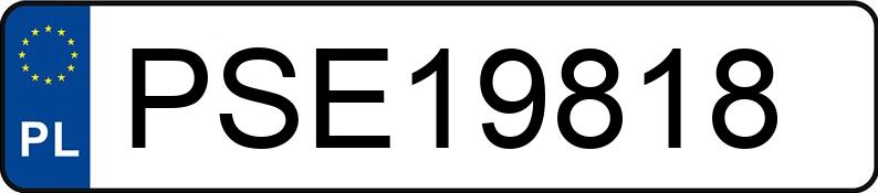 Numer rejestracyjny PSE 19818 posiada PEUGEOT 206 1.4D KOMBI - PSE19818