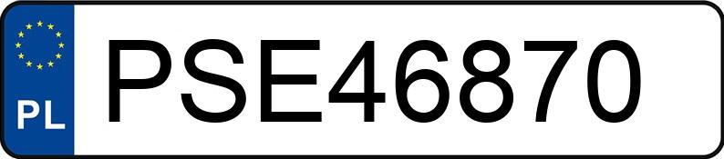 Numer rejestracyjny PSE 46870 posiada PEUGEOT 307 1.4 HDI MR`01 E3 XR - PSE46870