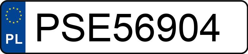 Numer rejestracyjny PSE 56904 posiada MERCEDES-BENZ E 270 - PSE56904