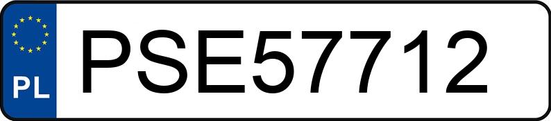 Numer rejestracyjny PSE 57712 posiada TOYOTA YARIS - PSE57712 Numer rejestracyjny PSE 57712 posiada TOYOTA YARIS - PSE57712