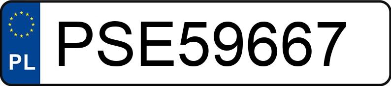 Numer rejestracyjny PSE 59667 posiada AUDI A7 - PSE59667