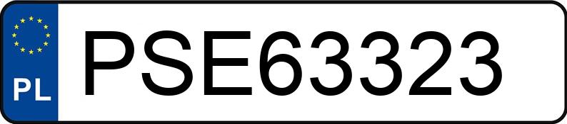 Numer rejestracyjny PSE 63323 posiada TOYOTA TOYOTA YARIS - PSE63323