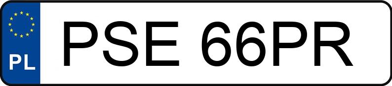 Numer rejestracyjny PSE 66PR posiada GŁOWACZ PC350 - PSE66PR