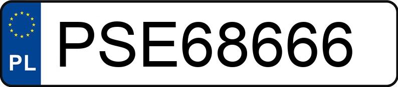 Numer rejestracyjny PSE 68666 posiada AUDI S3 SPORTBACK - PSE68666