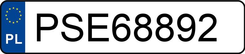Numer rejestracyjny PSE 68892 posiada PEUGEOT 3008 - PSE68892 Numer rejestracyjny PSE 68892 posiada PEUGEOT 3008 - PSE68892