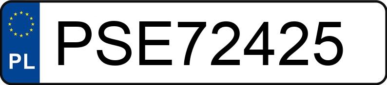 Numer rejestracyjny PSE 72425 posiada BMW 730i Kat. E38 730i Kat. E38 - PSE72425
