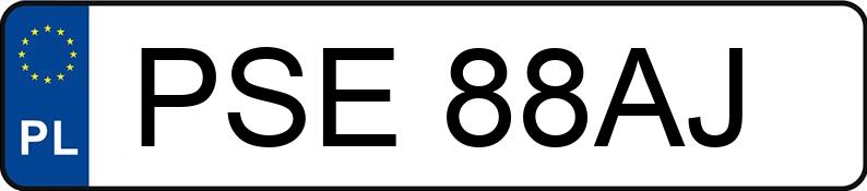 Numer rejestracyjny PSE 88AJ posiada MAZDA 323 1.6 KAT - PSE88AJ