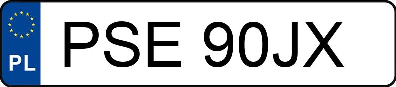 Numer rejestracyjny PSE 90JX posiada MERCEDES-BENZ E 320 CDI - PSE90JX