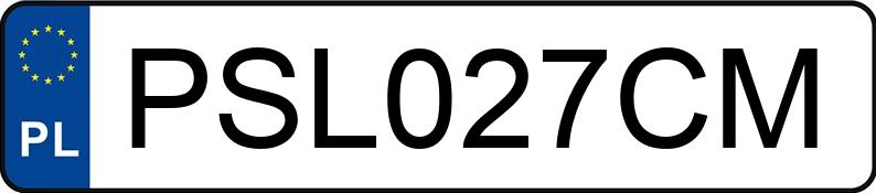 Numer rejestracyjny PSL 027CM posiada BMW 318D - PSL027CM