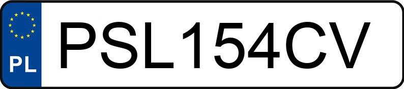 Реєстраційний номер PSL 154CV має CITROEN Jumper 33 2.8 HDI Kat. MR`02 E3 3.3t 33M - PSL154CV