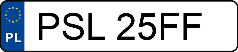 Numer rejestracyjny PSL 25FF posiada RENAULT R 19 1.4KAT. - PSL25FF