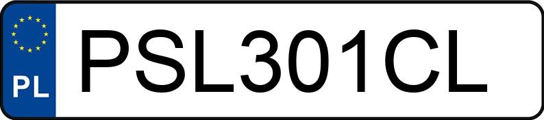 Numer rejestracyjny PSL 301CL posiada BMW 320D - PSL301CL