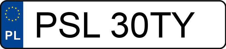 Numer rejestracyjny PSL 30TY posiada FORD ESCORT 1.6 KAT KOMBI - PSL30TY