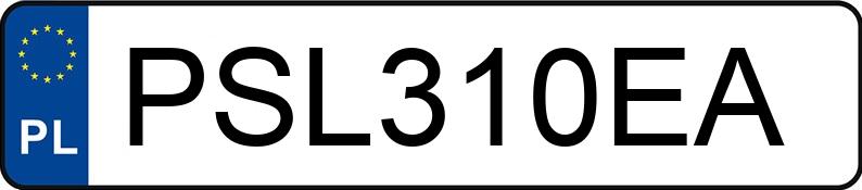 Numer rejestracyjny PSL 310EA posiada BMW 320I - PSL310EA