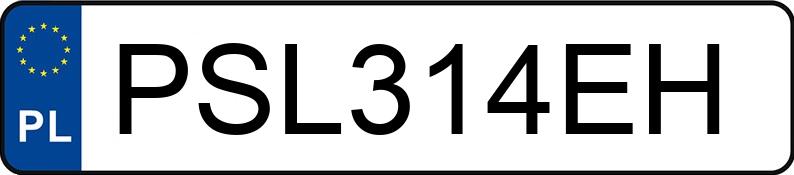 Numer rejestracyjny PSL 314EH posiada BMW 316I - PSL314EH