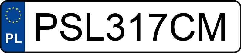 Numer rejestracyjny PSL 317CM posiada BMW 316 I - PSL317CM Numer rejestracyjny PSL 317CM posiada BMW 316 I - PSL317CM