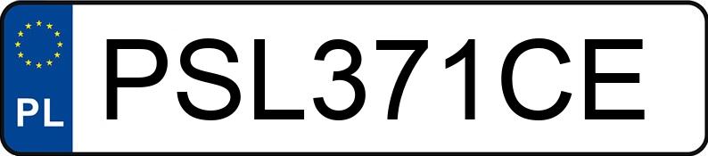 Numer rejestracyjny PSL 371CE posiada OPEL VECTRA - PSL371CE