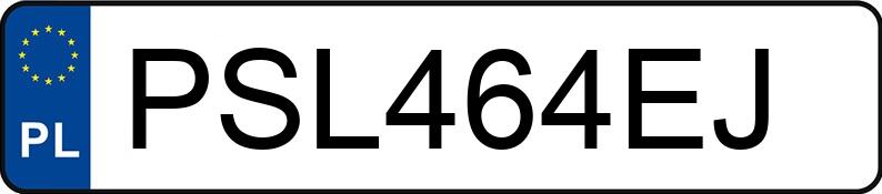 Numer rejestracyjny PSL 464EJ posiada AUDI A3 SPORTBACK - PSL464EJ Numer rejestracyjny PSL 464EJ posiada AUDI A3 SPORTBACK - PSL464EJ